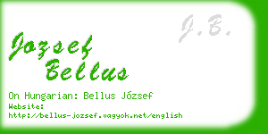 jozsef bellus business card